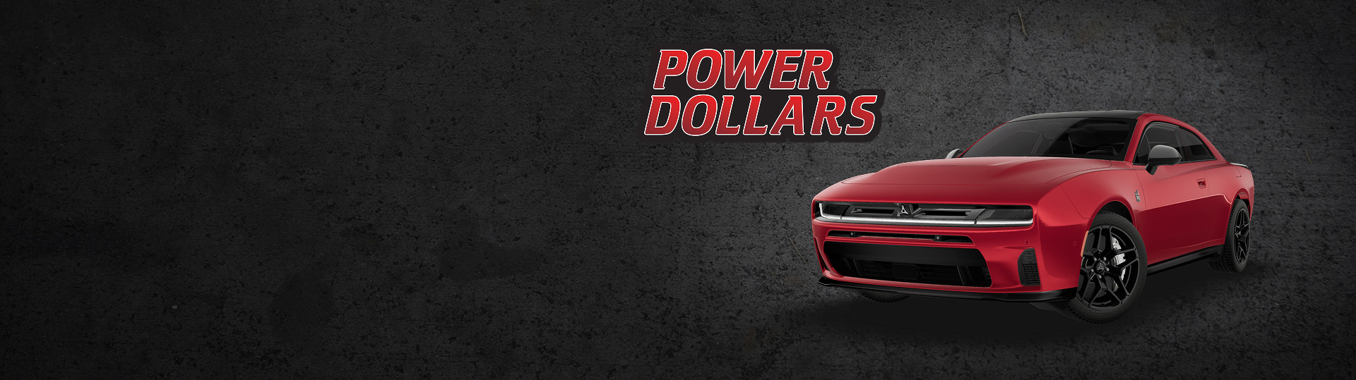Un Redeye Charger 2026 de 2 puertas Scat Pack Plus con techo negro. Evento de ventas Power Dollars.​​​​​​​